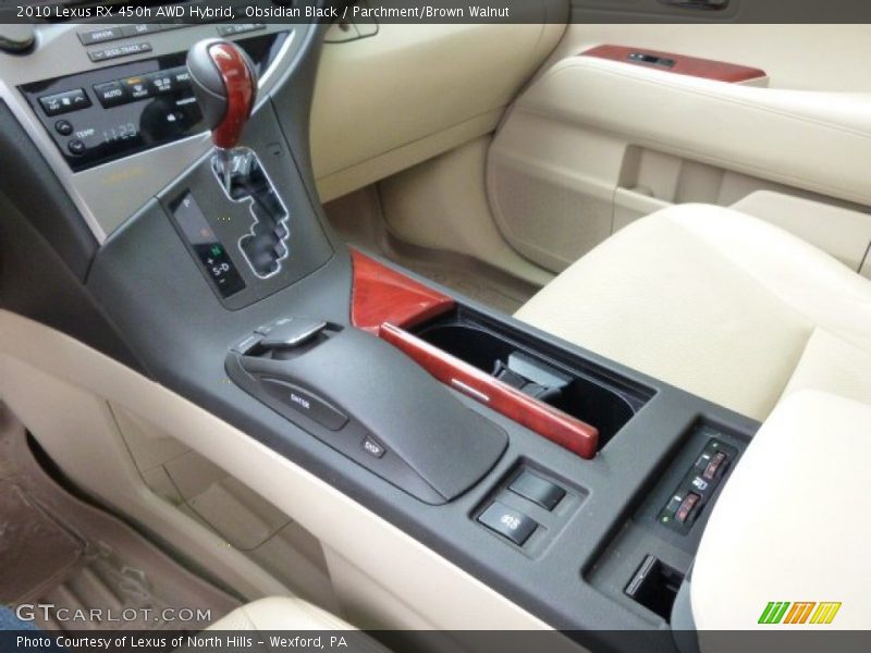 Obsidian Black / Parchment/Brown Walnut 2010 Lexus RX 450h AWD Hybrid