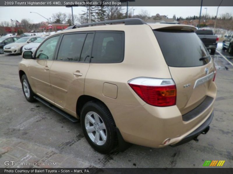 Sandy Beach Metallic / Sand Beige 2009 Toyota Highlander V6 4WD