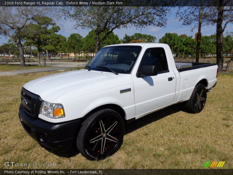 Oxford White / Medium Dark Flint 2009 Ford Ranger XL Regular Cab