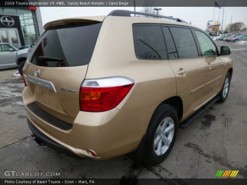 Sandy Beach Metallic / Sand Beige 2009 Toyota Highlander V6 4WD