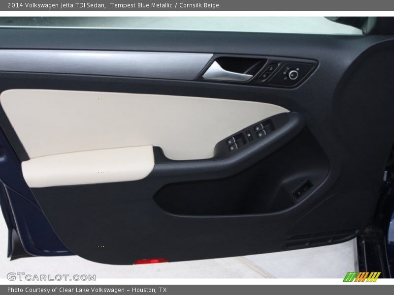 Tempest Blue Metallic / Cornsilk Beige 2014 Volkswagen Jetta TDI Sedan