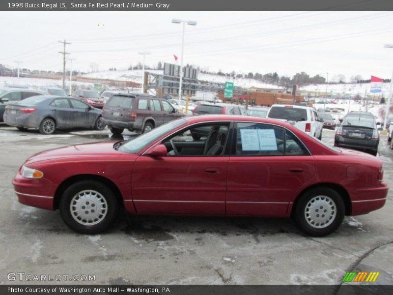 Santa Fe Red Pearl / Medium Gray 1998 Buick Regal LS