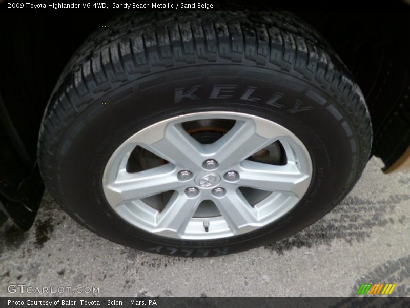 Sandy Beach Metallic / Sand Beige 2009 Toyota Highlander V6 4WD