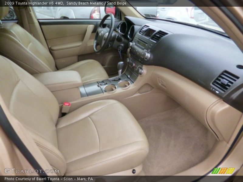Sandy Beach Metallic / Sand Beige 2009 Toyota Highlander V6 4WD