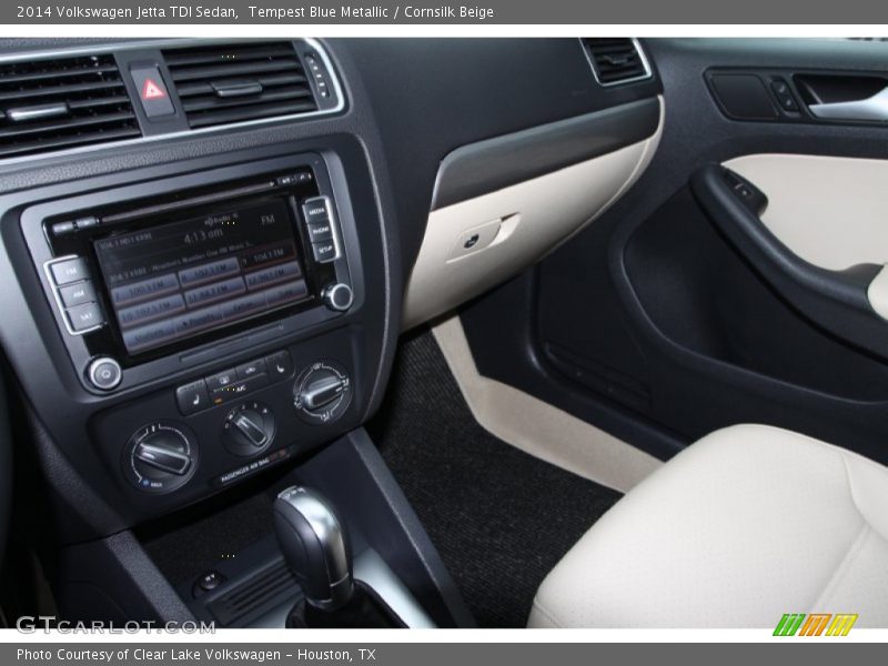 Tempest Blue Metallic / Cornsilk Beige 2014 Volkswagen Jetta TDI Sedan