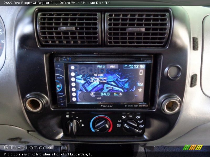 Oxford White / Medium Dark Flint 2009 Ford Ranger XL Regular Cab