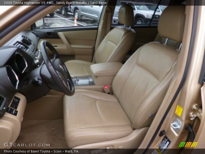Sandy Beach Metallic / Sand Beige 2009 Toyota Highlander V6 4WD