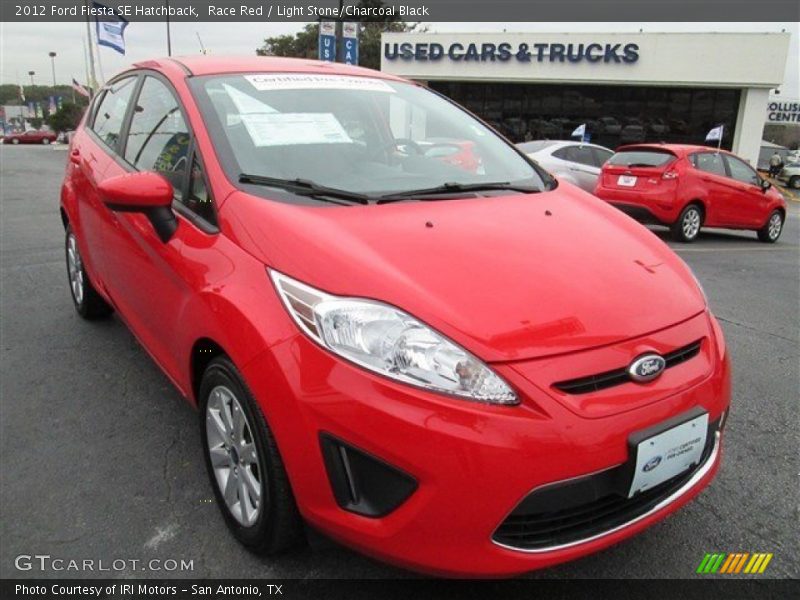Race Red / Light Stone/Charcoal Black 2012 Ford Fiesta SE Hatchback