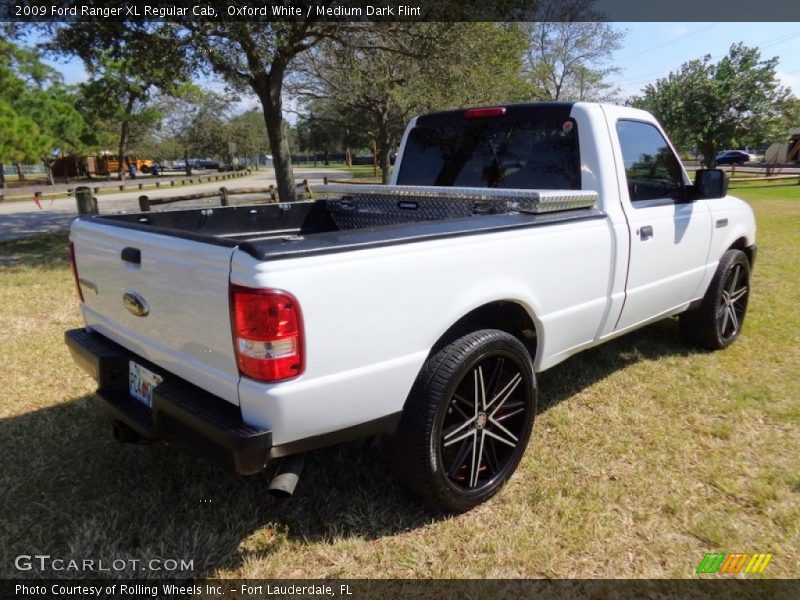 Oxford White / Medium Dark Flint 2009 Ford Ranger XL Regular Cab