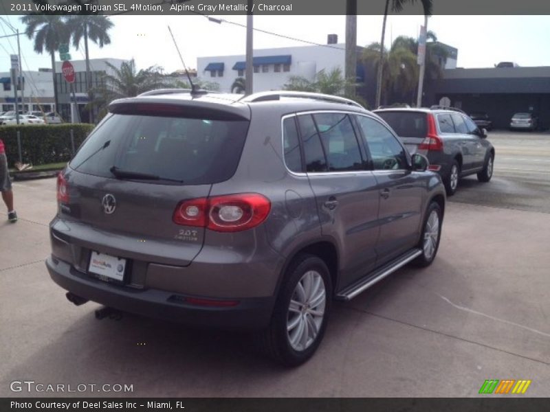 Alpine Gray Metallic / Charcoal 2011 Volkswagen Tiguan SEL 4Motion
