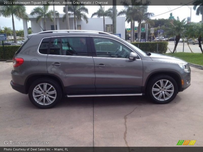 Alpine Gray Metallic / Charcoal 2011 Volkswagen Tiguan SEL 4Motion