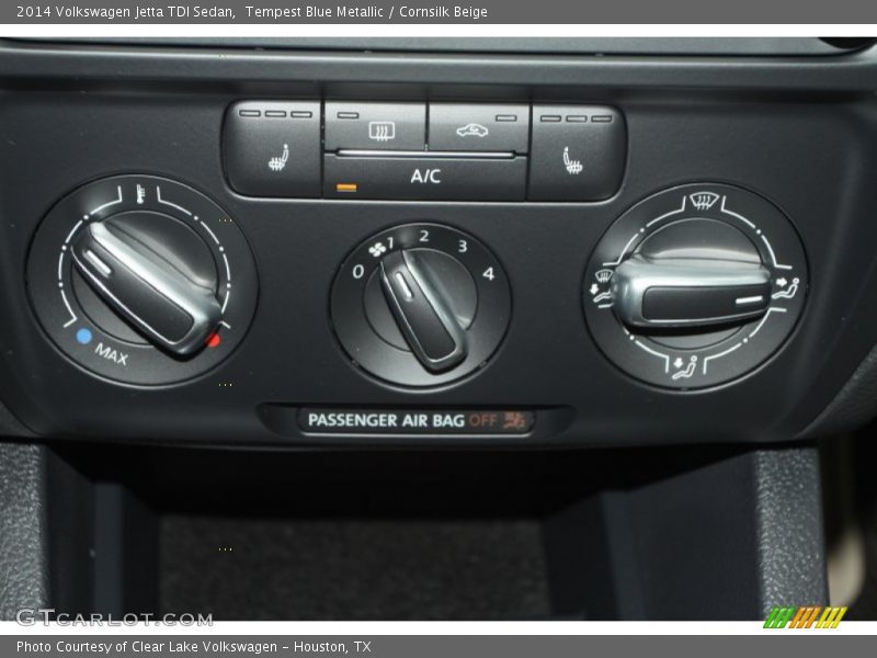 Tempest Blue Metallic / Cornsilk Beige 2014 Volkswagen Jetta TDI Sedan