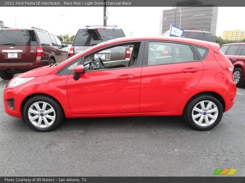 Race Red / Light Stone/Charcoal Black 2012 Ford Fiesta SE Hatchback