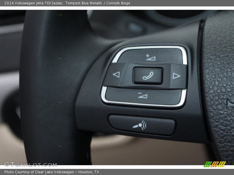 Tempest Blue Metallic / Cornsilk Beige 2014 Volkswagen Jetta TDI Sedan