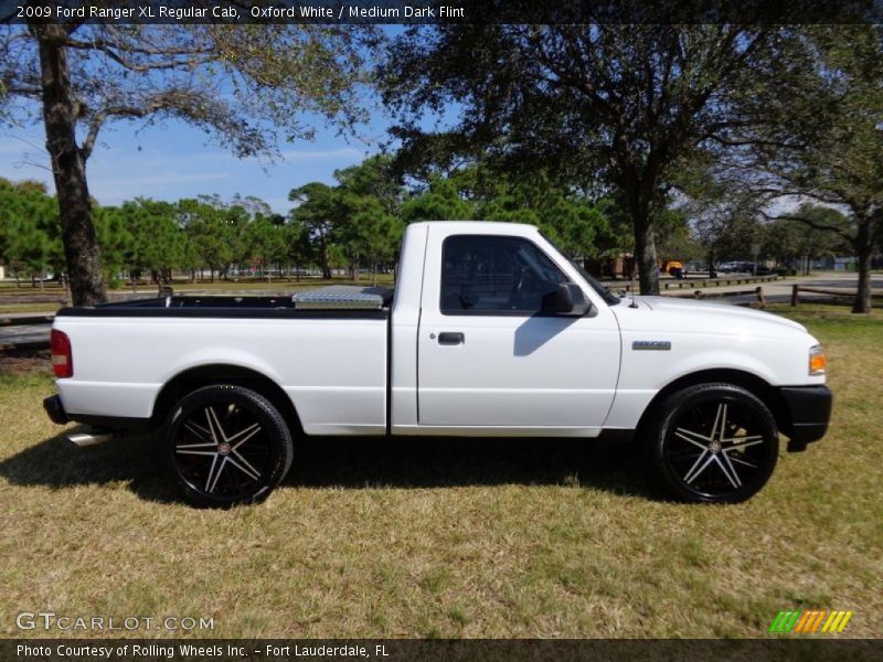 Oxford White / Medium Dark Flint 2009 Ford Ranger XL Regular Cab