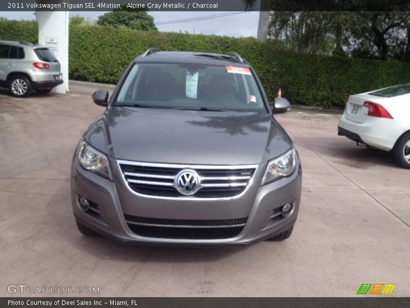 Alpine Gray Metallic / Charcoal 2011 Volkswagen Tiguan SEL 4Motion