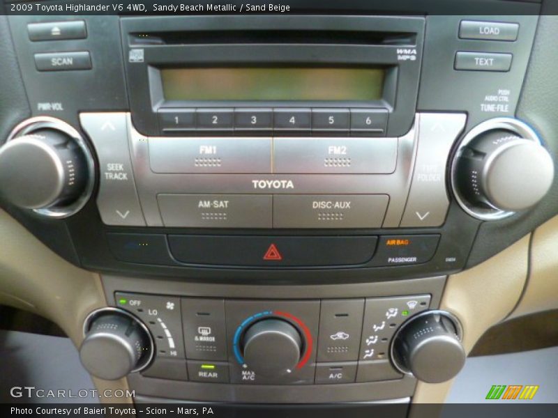 Sandy Beach Metallic / Sand Beige 2009 Toyota Highlander V6 4WD