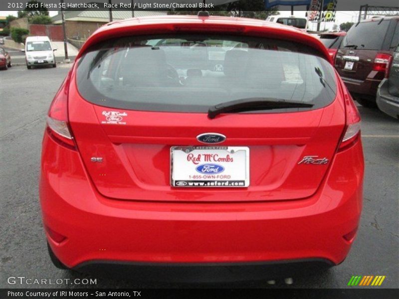 Race Red / Light Stone/Charcoal Black 2012 Ford Fiesta SE Hatchback