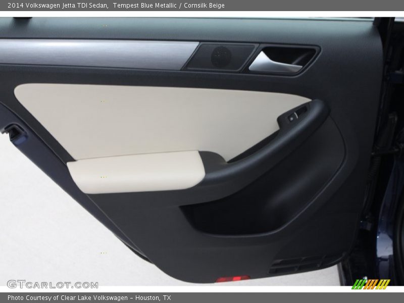 Tempest Blue Metallic / Cornsilk Beige 2014 Volkswagen Jetta TDI Sedan