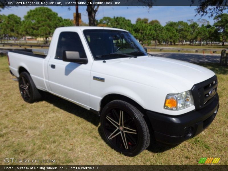 Oxford White / Medium Dark Flint 2009 Ford Ranger XL Regular Cab