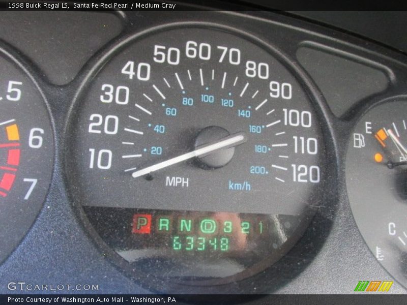Santa Fe Red Pearl / Medium Gray 1998 Buick Regal LS