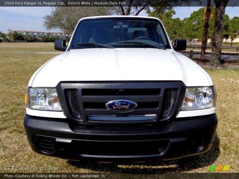 Oxford White / Medium Dark Flint 2009 Ford Ranger XL Regular Cab