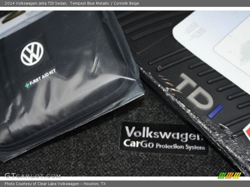 Tempest Blue Metallic / Cornsilk Beige 2014 Volkswagen Jetta TDI Sedan
