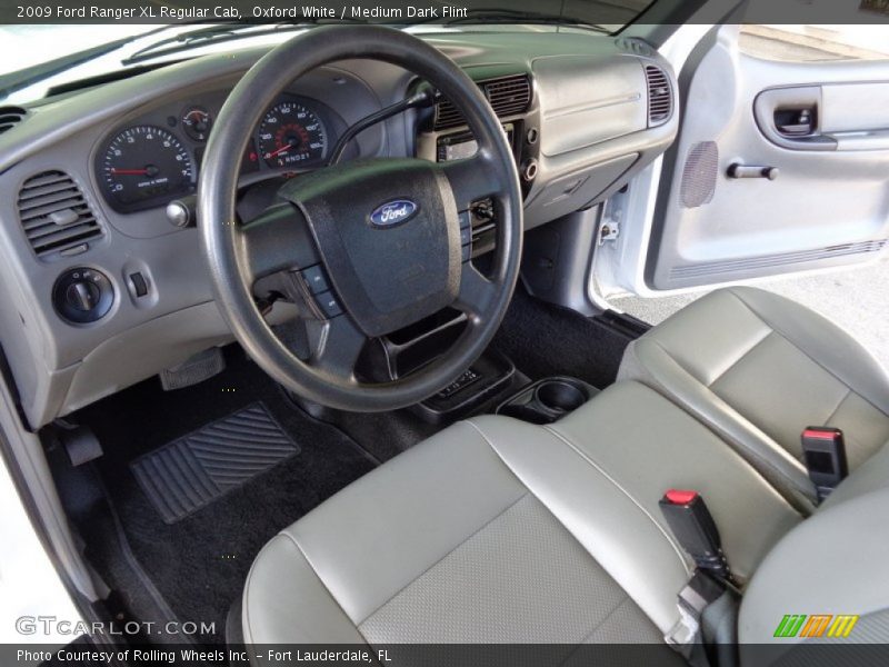 Medium Dark Flint Interior - 2009 Ranger XL Regular Cab 