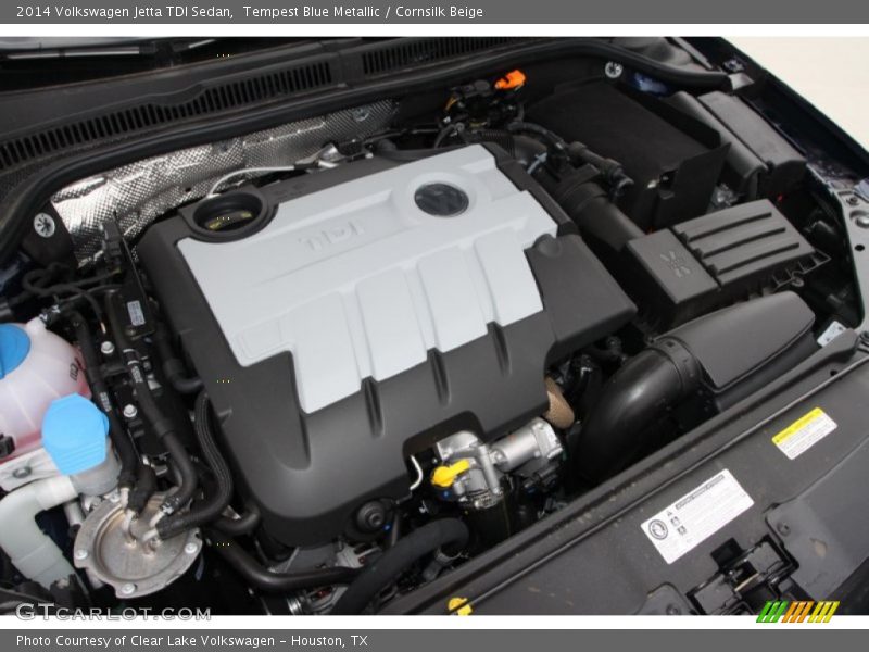 Tempest Blue Metallic / Cornsilk Beige 2014 Volkswagen Jetta TDI Sedan