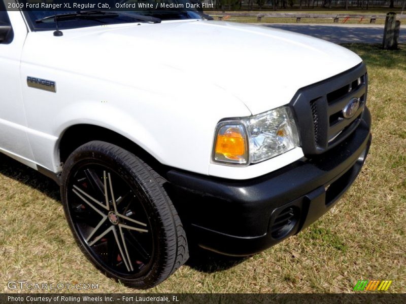 Oxford White / Medium Dark Flint 2009 Ford Ranger XL Regular Cab