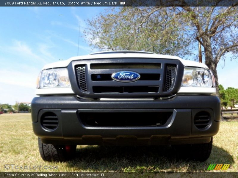 Oxford White / Medium Dark Flint 2009 Ford Ranger XL Regular Cab