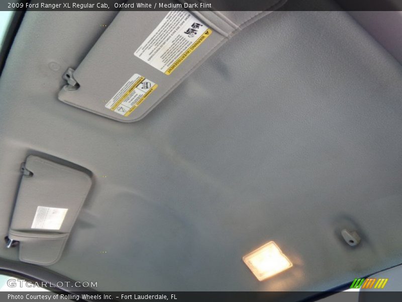 Oxford White / Medium Dark Flint 2009 Ford Ranger XL Regular Cab