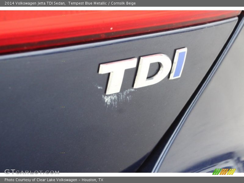 Tempest Blue Metallic / Cornsilk Beige 2014 Volkswagen Jetta TDI Sedan