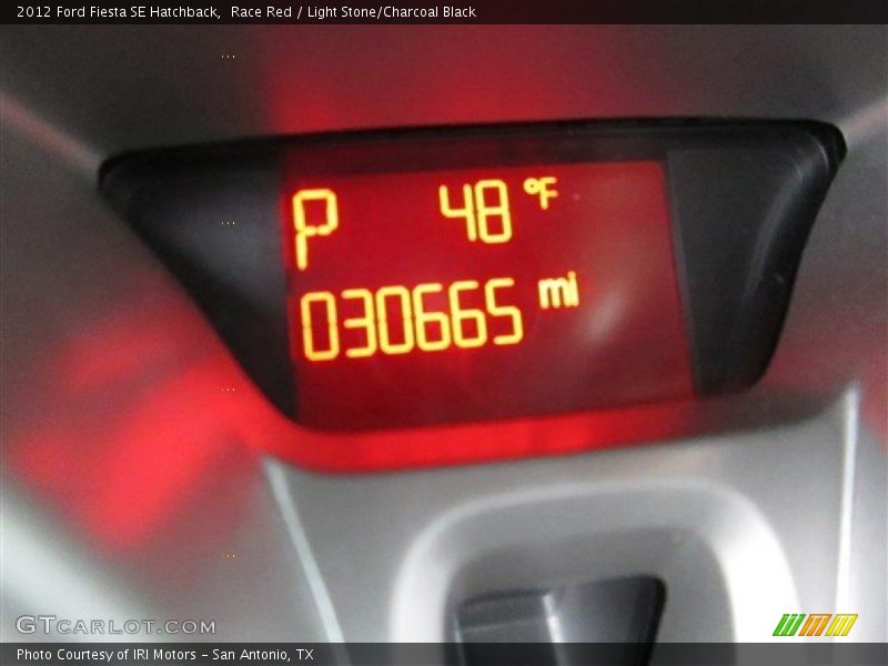 Race Red / Light Stone/Charcoal Black 2012 Ford Fiesta SE Hatchback