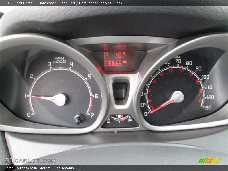 Race Red / Light Stone/Charcoal Black 2012 Ford Fiesta SE Hatchback