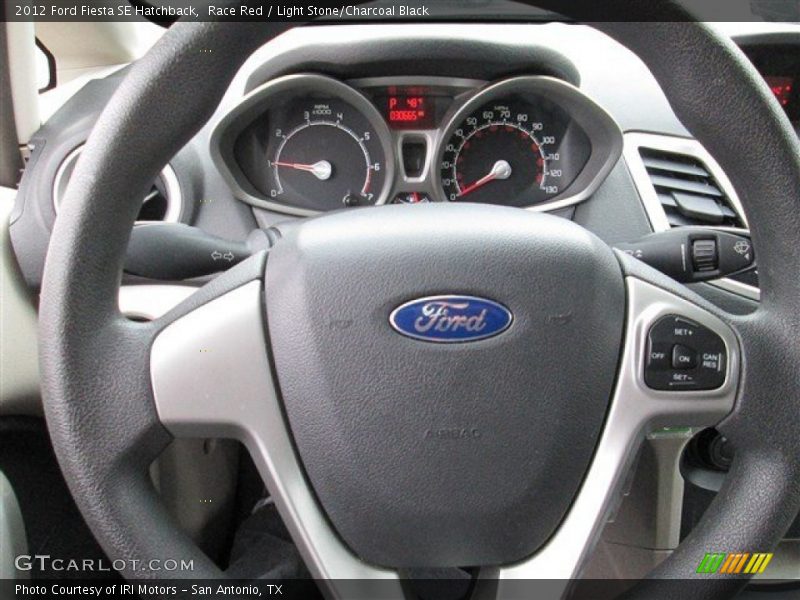Race Red / Light Stone/Charcoal Black 2012 Ford Fiesta SE Hatchback