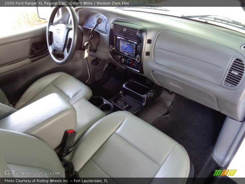 Oxford White / Medium Dark Flint 2009 Ford Ranger XL Regular Cab