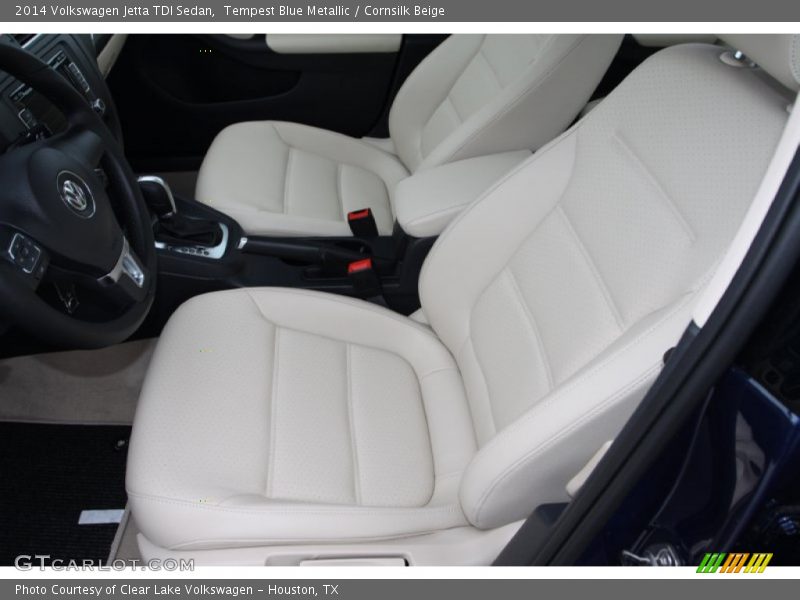 Tempest Blue Metallic / Cornsilk Beige 2014 Volkswagen Jetta TDI Sedan