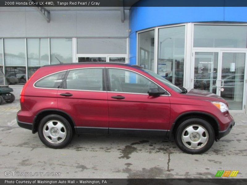 Tango Red Pearl / Gray 2008 Honda CR-V LX 4WD