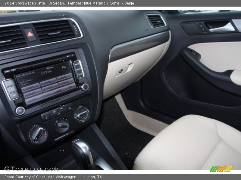 Tempest Blue Metallic / Cornsilk Beige 2014 Volkswagen Jetta TDI Sedan