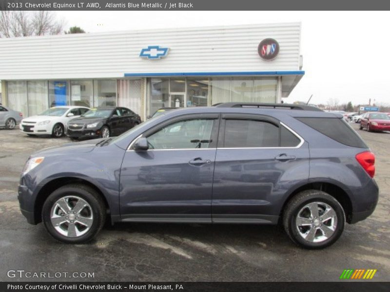 Atlantis Blue Metallic / Jet Black 2013 Chevrolet Equinox LT AWD