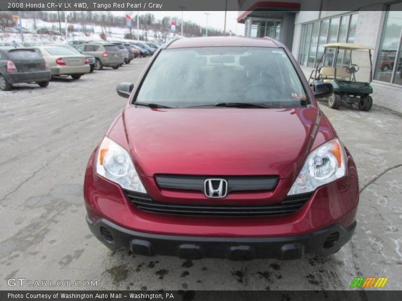 Tango Red Pearl / Gray 2008 Honda CR-V LX 4WD