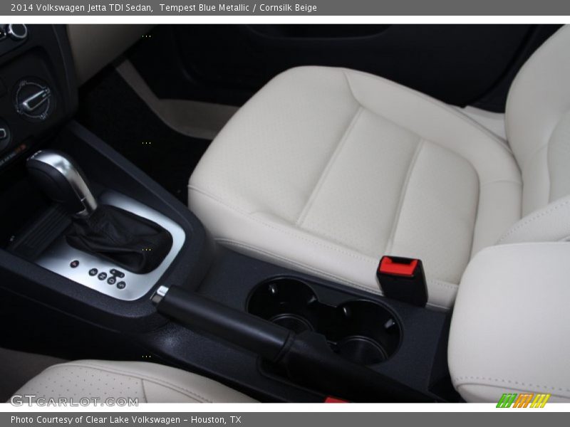 Tempest Blue Metallic / Cornsilk Beige 2014 Volkswagen Jetta TDI Sedan