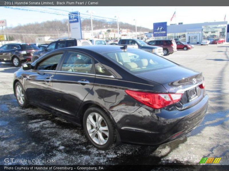 Black Plum Pearl / Camel 2011 Hyundai Sonata Limited