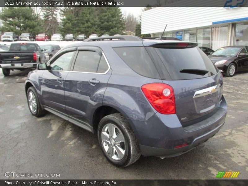 Atlantis Blue Metallic / Jet Black 2013 Chevrolet Equinox LT AWD