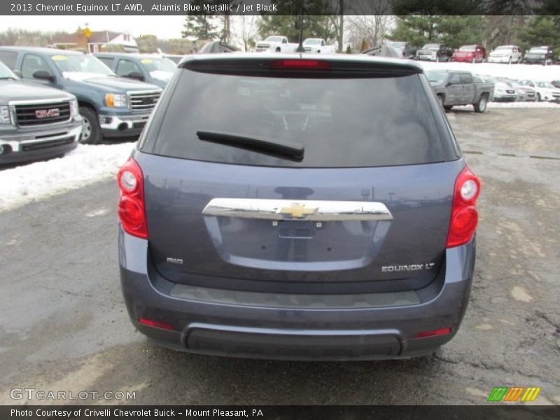 Atlantis Blue Metallic / Jet Black 2013 Chevrolet Equinox LT AWD