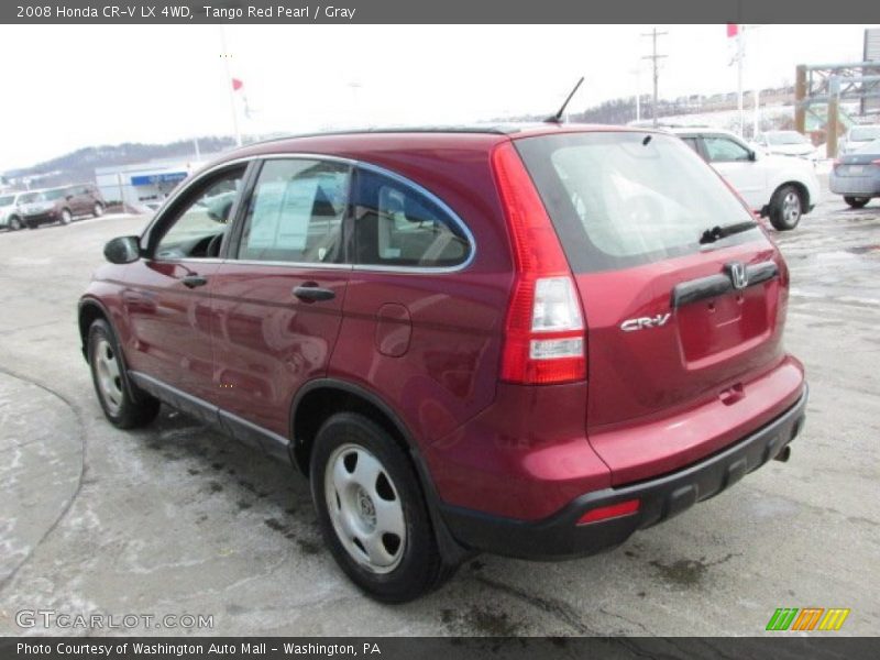 Tango Red Pearl / Gray 2008 Honda CR-V LX 4WD