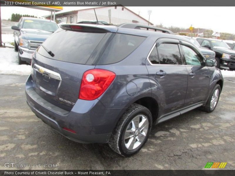 Atlantis Blue Metallic / Jet Black 2013 Chevrolet Equinox LT AWD