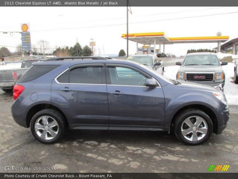 Atlantis Blue Metallic / Jet Black 2013 Chevrolet Equinox LT AWD