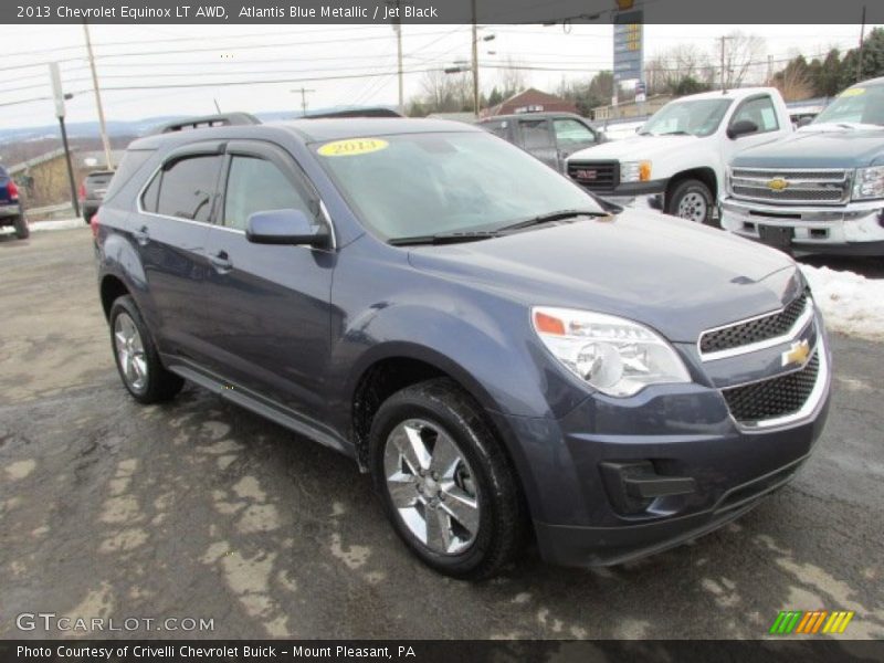 Atlantis Blue Metallic / Jet Black 2013 Chevrolet Equinox LT AWD